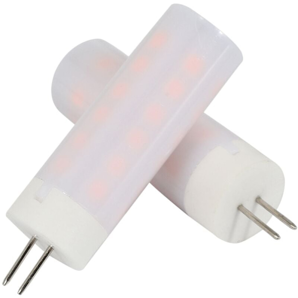 2 st 3W 230 G4 LED-lampor 36 Smd 2835 Flammeffekt Varmvitt Dc 12V (Varmvitt, Dc12V)