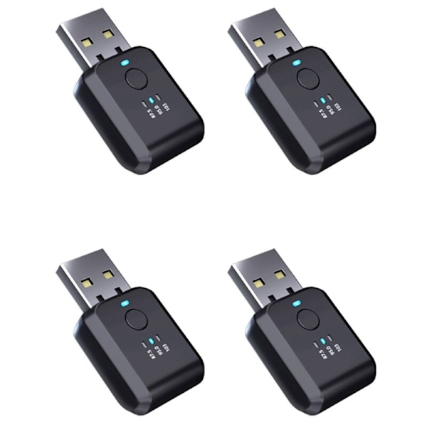 4X Auton FM-lähetin ilman Bluetooth 5.1 Radiomodulaattori Ääniadapterisarja Handsfree Ei melua Lisävarusteet Viive