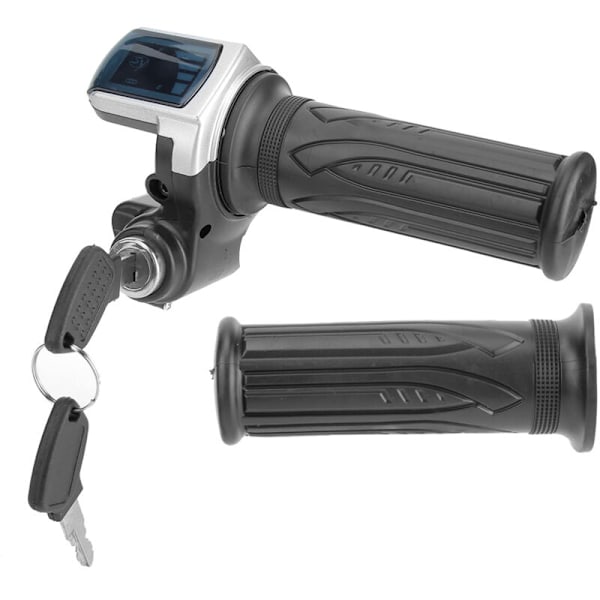 36V Halv Twist Throttle med LED Strømindikator Nøglelås til Elcykler Scootere