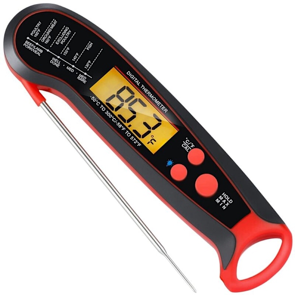 Digital termometer för omedelbar avläsning av kött för matlagning och grillning, kökstermometer, mattermometer för matlagning i hemmet