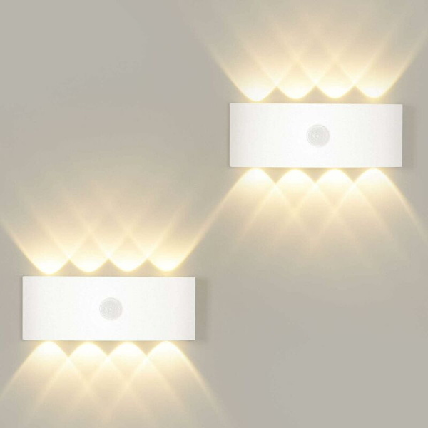 8W LED-seinävalaisin Liiketunnistimella Ulko- / Sisätiloihin LED-seinävalaisin Lämmin Valkoinen 3000 K Ylös ja Alas Ulkovalaisin Seinävalaisin Liiketunnistimella Puutarhaan / Käytävään / S