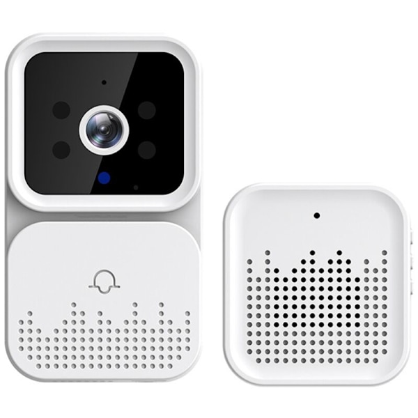 Smart Videodörrklocka Trådlös Fjärrkontroll Intercom HD Nattseende WiFi Dörrklocka Stöldskydd, Tvåvägskommunikation