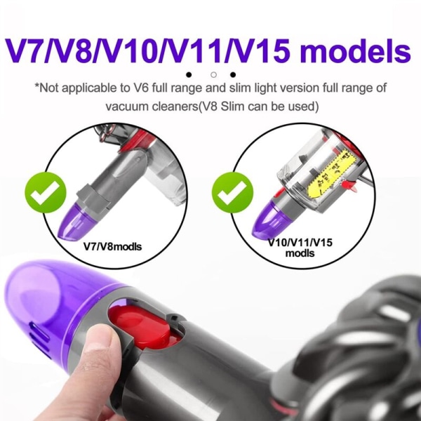 Imukytkimen sovitin V7 V10 V11 V12 V15 Slim -pölynimuriin