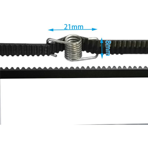50 st Spännfjädrar Passar 3D-skrivaruppgradering och optimeringstillbehör Stretchband GT2 6 mm