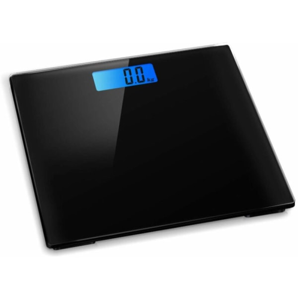 Elektronisk digital badrumsvåg 28x28cm med vikthantering och bakgrundsbelyst display 180 kg max…