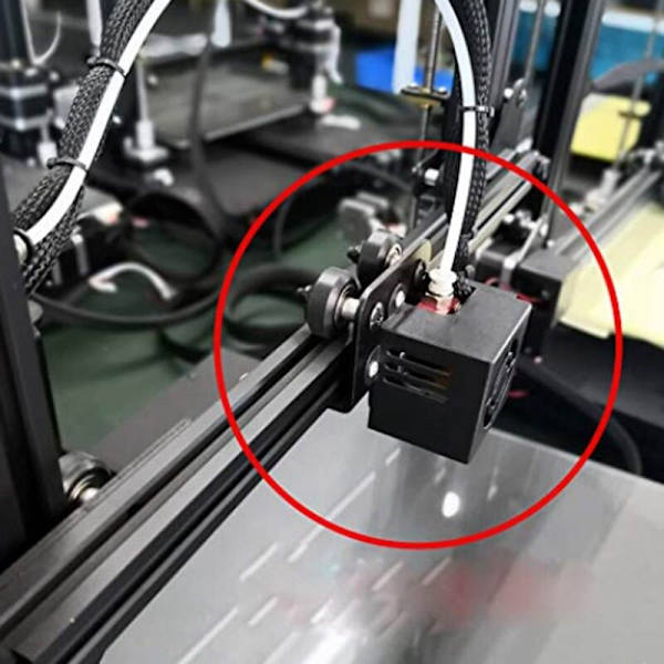1 Sett 3D CR10 Ekstruder Bakstøtteplate med Hjul for Skrivere Aluminiums Ekstrudering Ramme