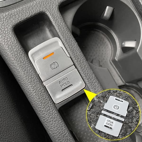 Håndbrekk Auto Hold-knapp Deksel Trim for Golf 7 7.5 MK7 AT Tilbehør 2015-2019 Blå