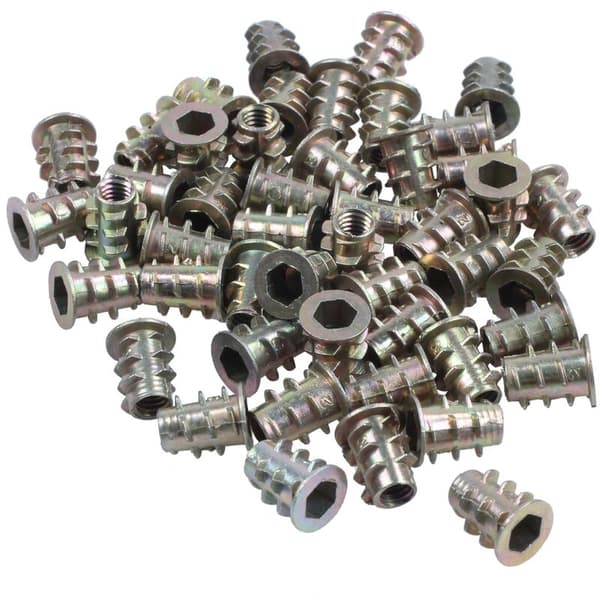 Sekskantet brannslukker M4X10Mm gjengemutter 50 stykker for tre