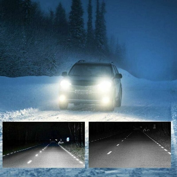2 stk Køretøj X7-COB 6500K H7 LED Forlygte Bil Lampe Aluminium ABS Pære