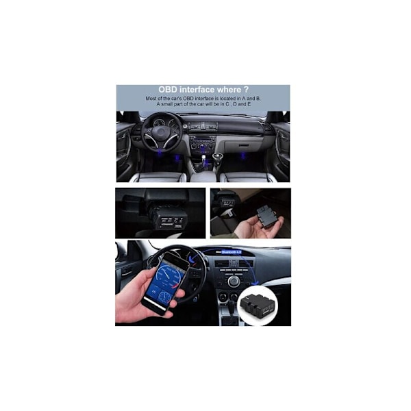 KW902 Mini BT 4.0 Trådløs OBD-II Bil Auto Diagnostisk Scanværktøj Bil Detektor Tester Scanner til IOS Android System, Grøn