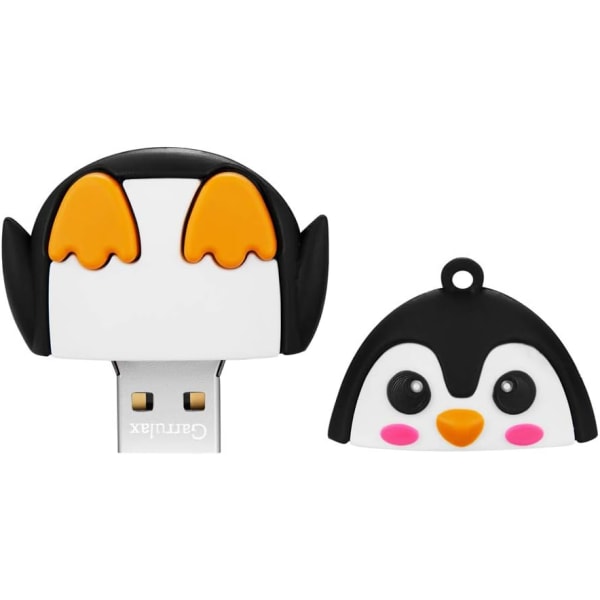 Muovinen sarjakuva U-levy PVC muovinen sarjakuva U-levy Fashion Animal Flash Disk 128GB (Little Penguin)
