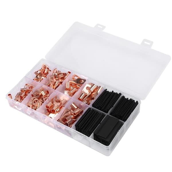 260PCS Crimp SC Kobber Ring Terminal Kabelforbindelsessæt