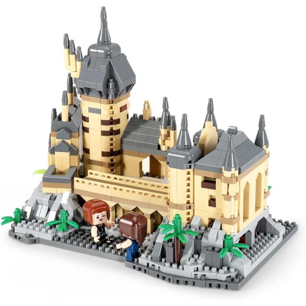 Slottsbyggeleker, slottsbyggleker, slottsbyggesett, middelalderske slottsbyggleker for jenter og gutter i alderen 8+ (1358 elementer)