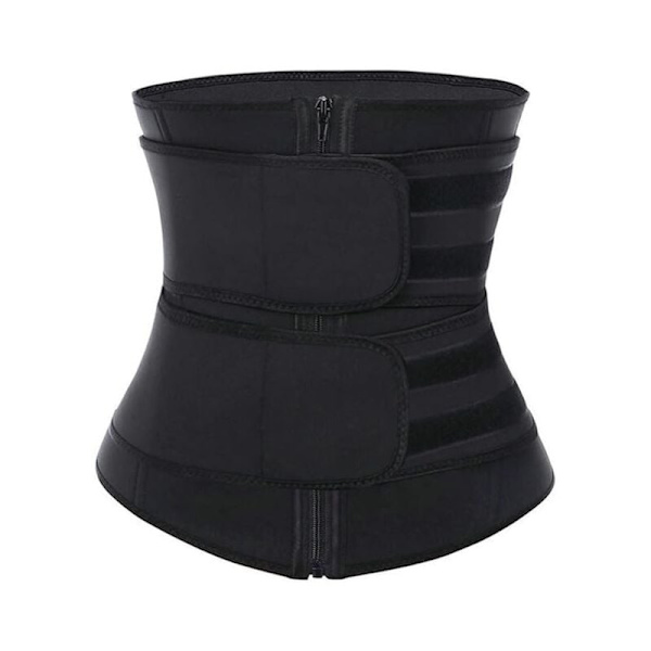 Kvinders Talje-træner Shapewear Mavekontrol Kropsformer Abdominal Former Korset Bånd Bodysuit Fast Kontrol Bevægelse Kvinder, Farve: Sort Størrelse: M