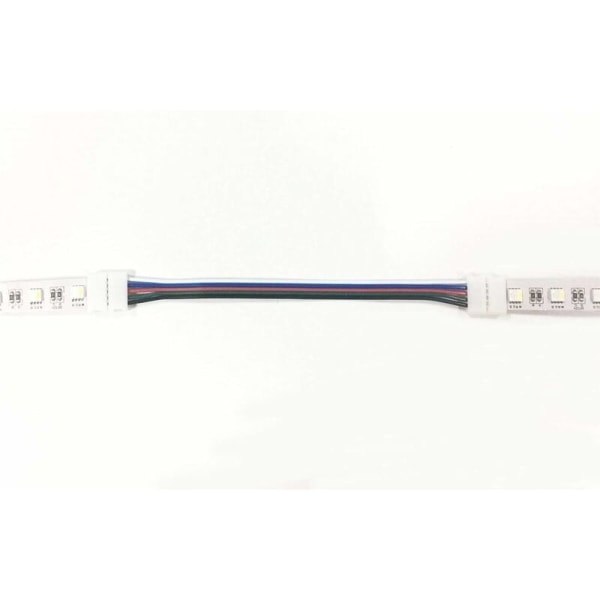 10 stk RGBW-kontaktkabel 5-polet lampe 10 mm LED-stripe lysomformer loddefri LED-båndadapter for å koble 2 SMD 5050 RGBW LED-striper sammen