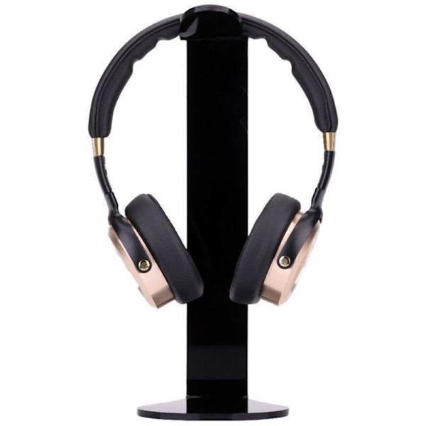 Akryl Hörlursställ för Headset, Skrivbordsställ för Hjälm (Svart)