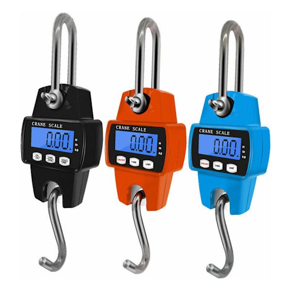 Orange Farve Enkeltdelt Mini Bærbar Digital LCD Elektronisk Stiger Spil Stiger Kran Stiger med 300kg Stiger med Krog Rejsetaske Udendørs Fi