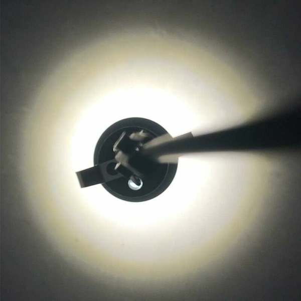 Mini Varmt Vita 3W Inbyggda LED-Spotlight - Set om 4 - För Vitriner och Registreringsskyltsbelysning