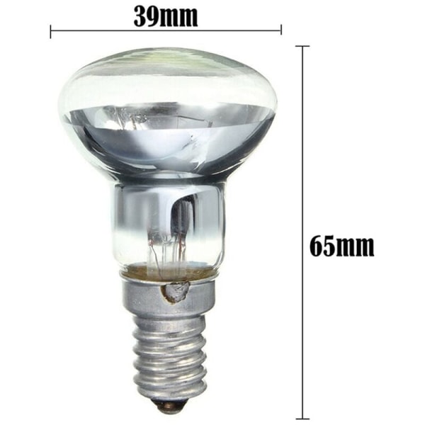 Ersättningslampa för Lava Lamp E14 R39 30W Floodlight Skruvlampa Klar Spot Glödlampa - 1 st