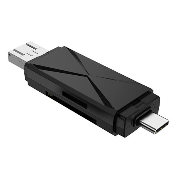 USB2.0 Multi-kortlæser til SDXC, SDHC, TF, SD, MMC, -MMC, Mini SDXC, Mini SD, Mini SDHC-kort og UHS-I-kort Plug N Play