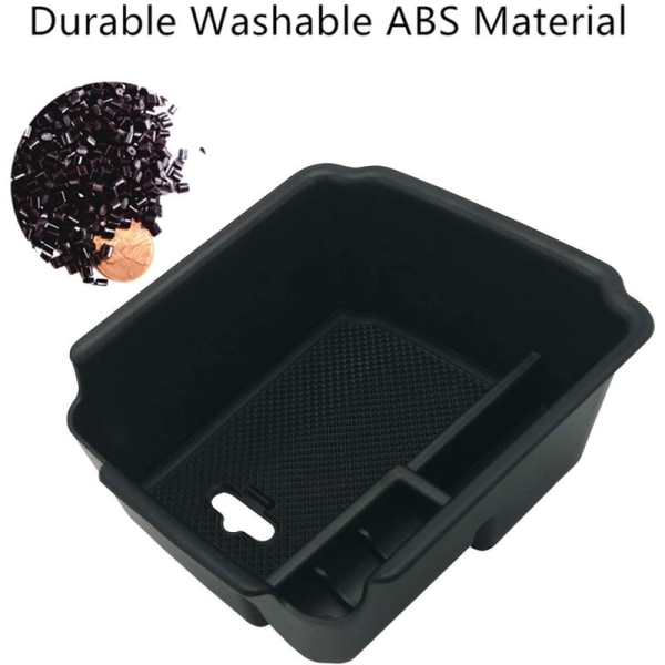 För 2018 2019 2020 2021 Bil Centerkonsol Fack Organizer Insert ABS Armstöd Box Sekundär Förvaring Tillbehör