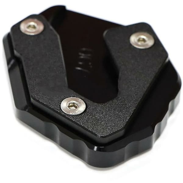Motorcykel Kickstand Fod Side Stand Extension Pad Plade Sort