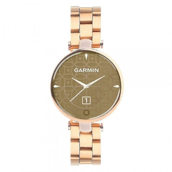 Justerbar rosaguld metalurrem til Garmin Lily