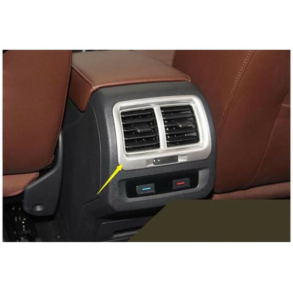 For 2016 2017 Interiør Bakre Luftkondisjonering Vent Outlet Deksel Trim Armrest Air Conditioning Dekorasjon