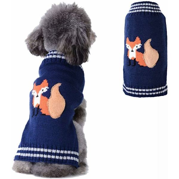 Tegneserie mønster hund juletrøje (Fox(M)-