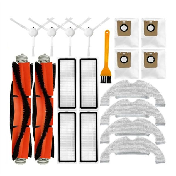 Reservedele til støvsugerrobot L10Plus/Z10Pro/D10PLUS - Børster, HEPA-filter, moppepuder, støvpose