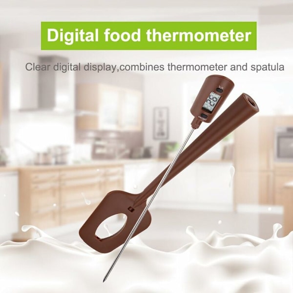 Spletttermometer - Syltetøytermometer med Transparent Digitalt Display for Sjokolade, Kremer, Sauser, Syltetøy og Sirup, Øyeblikkelig Avlesning