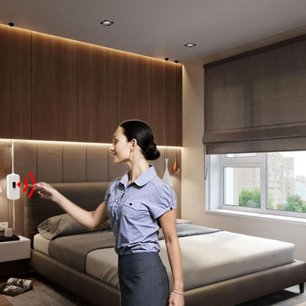 Smart lampa PIR rörelsesensor hand svep LED nattlampa 5V USB LED-remsa vattentät sovrum rum -Klänning dekor A