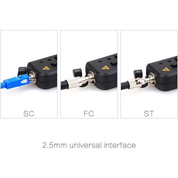 30km FTTH Mini Visual Fault Locator VFL Universal Connector Fiberoptisk Kabeltester Udstyr til TV Telekommunikationsteknik Vedligeholdelse