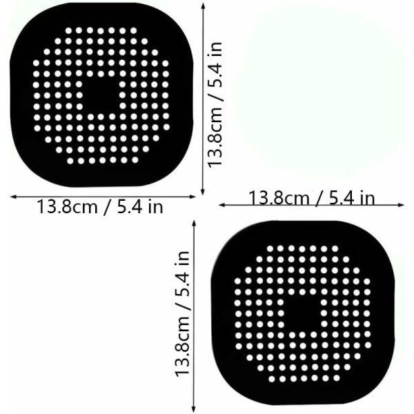 2 stk silikonavløpsbeskyttelse, kjøkkenvaskfilter med sugekopp, badekaravløpsdekselfilter, kjøkken- og badvaskfilter.
