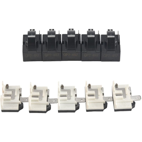 QP2-4R7 Kjøleskap Startere PTC Starter Relé for Kjøleskap 4.7 Ohm 1 og 6750C-0005P Kjøleskap Beskyttere