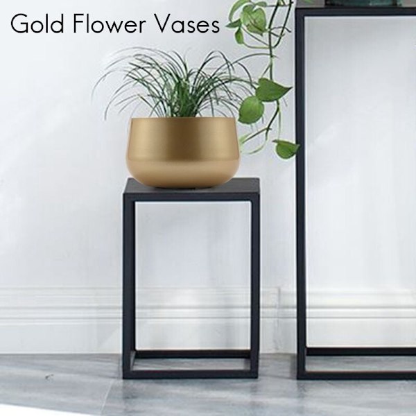 2 Blomvaser för bordsvaser eller bröllopsbordsplanterare Blomkruka med dräneringshål för heminredning Trädgård, M