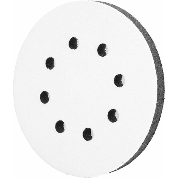 125mm Blød Svampe-Interfacepude 8 Huller, Krog-og-Sløjfe Interface Pude til Slibepuder (8 Huller)