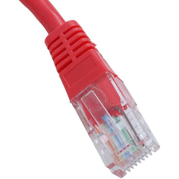 RJ45 Ethernet Cat5 LAN-netværkskabel Patch-ledning, 2M rød 10 stk.