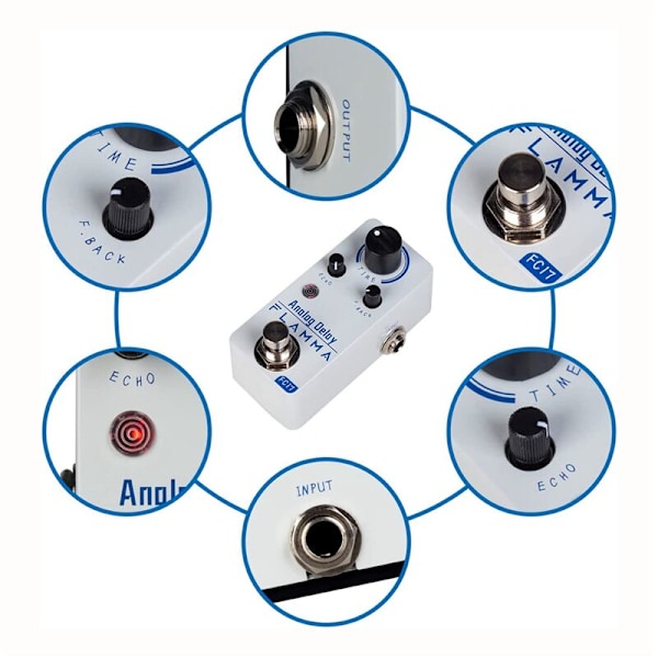 FC17 Analog Delay Pedal Vintage Delayeffekter Elgitarrpedal True Bypass
