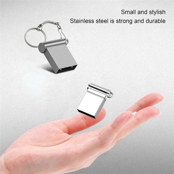 2X 2TB U Disk Memory Stick USB3.0 Flash Drive Mini Bil Ekstern Opbevaring Bærbar Hukommelse Sort