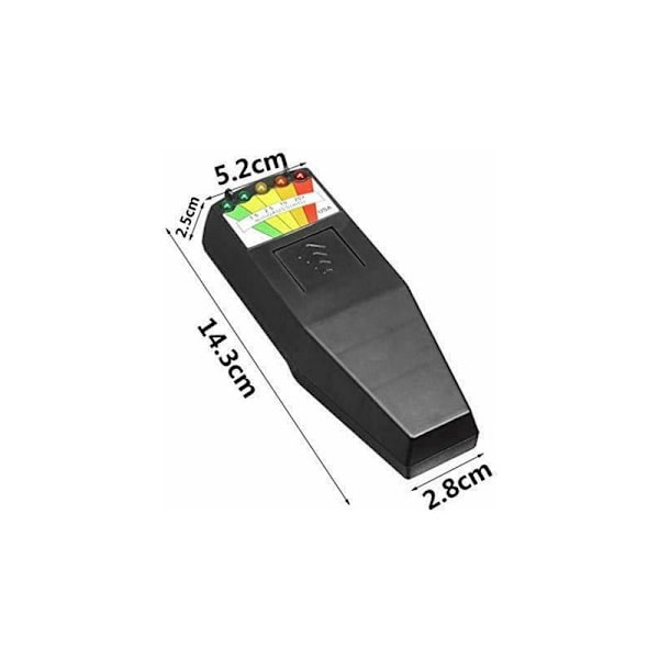 Portabel 5 LED EMF-mätare Magnetiskt Fält Spöksökning Paranormal Utrustning Testare Mätare