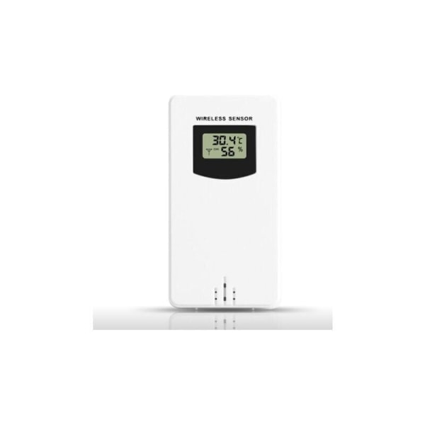 Værstasjon tilbehør trådløs sensor probe temperaturmonitor utendørs erstatningssensor nøytral hvit 53.49.6cm 1 stk
