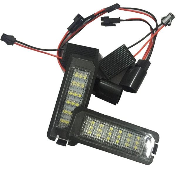 2 x 24 LED-skiltlys for B6 B7 Golf MK5 MK6
