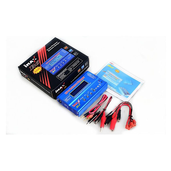 LiPo-oplader 80 W 6 A Professionel Balance Høj Effekt til LiPo/Li-Ion/Life (1-6S), NiMH/NiCd (1-15S)