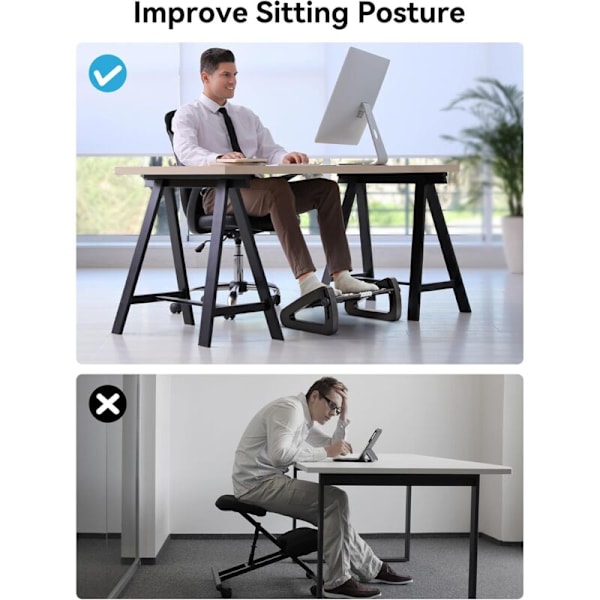 Toimistotuoli, Ergonomisesti Säädettävä Jalkatuki Hierontaominaisuudella Toimistoon ja Kotiin