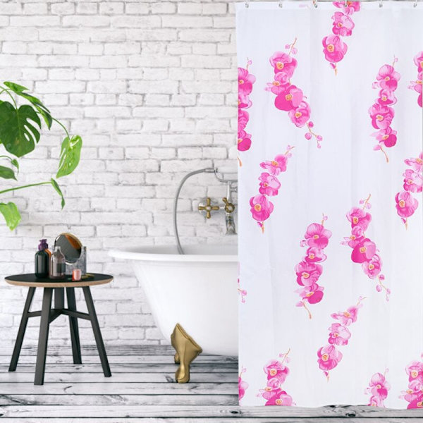 Bruseforhæng, Polyester Vandafvisende Bruseforhæng, Vinter Sød Mønster til Hjemmet, Badeforhæng Dekoration, 80x180cm