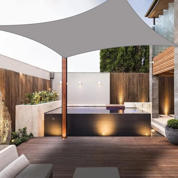 Rektangulær Skygge Sejl Vandafvisende Skygge Sejl, 95% UV Beskyttelse med Åndbar Vindtæt, til Lærred til Pergola Terrasse Balkon Udendørs Have, Ora