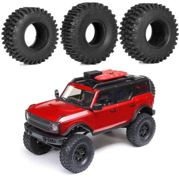 1,0 tuuman pehmeät renkaat 55X23 mm kiviterrengille 1/24 RC-mallinnuksille Axial SCX24 TRX4M