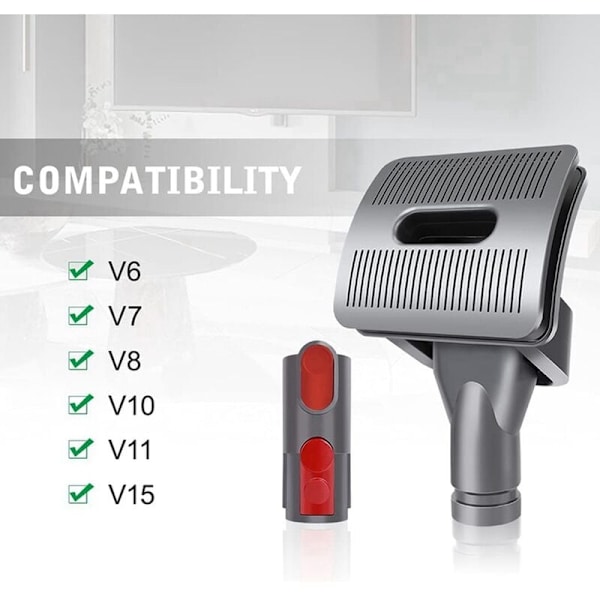 Hundestellsett for Dyson V15 V11 V10 V8 V7 V6 Støvsuger med Hurtigutløser Konverteradapter