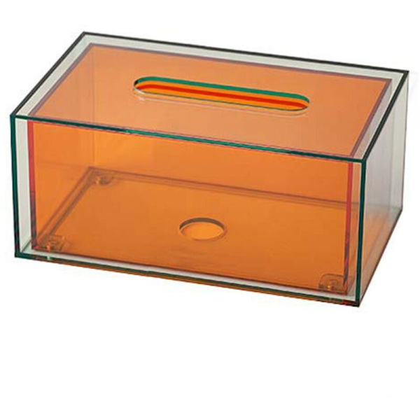 Akrylstof Simpel Moderne Spisebord Opbevaring Papirkasse Te Hjem Stue Dekoration - Orange S
